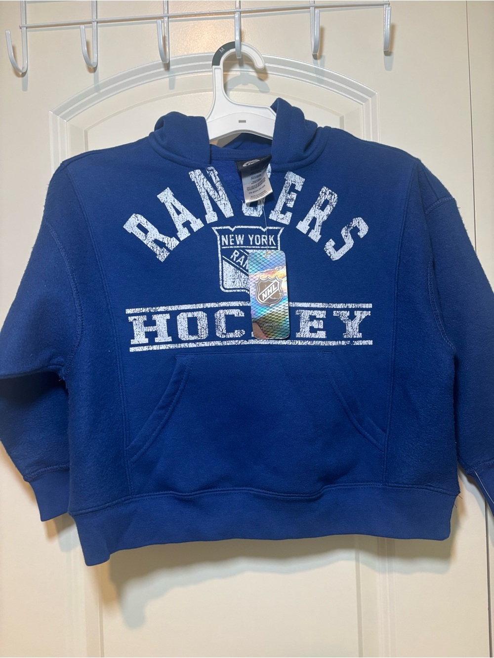 NHL New York Rangers Youth Royal Blue Hoodie Sweatshirt